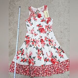 Rewind Pink & White Floral Dress - Juniors Size X-small
